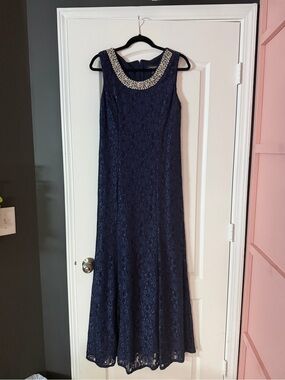 Sleeveless Navy Dress